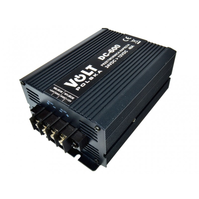 Convertor 40A auto coborator tensiune 24V la 12V , Volt Polska, DC-600